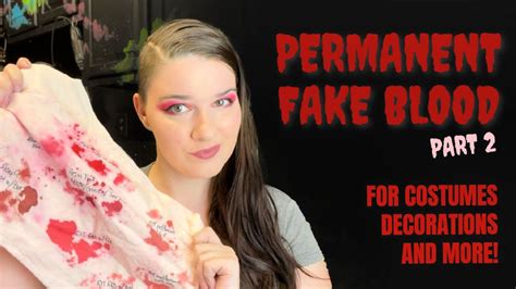 how to make fake blood for clothes